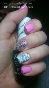 OPI You pink too Much, APline Snow, Strawberry margarita (mixed with apline snow)