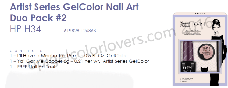 Artist Series Gelcolor nail art duo pack #2